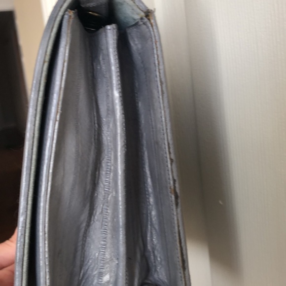 Eel skin leather vintage clutch with strap. Unbranded - Picture 12 of 12